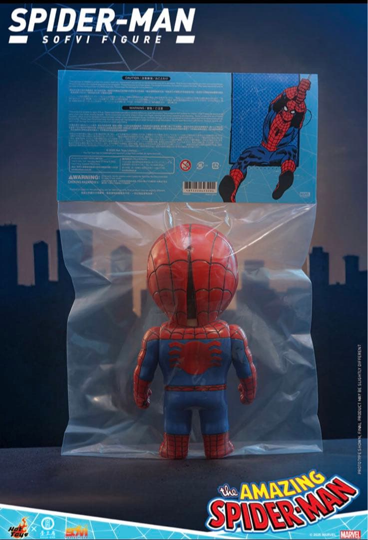スパイダーマン ソフビ フィギュア ホットトイズ Kaiju One