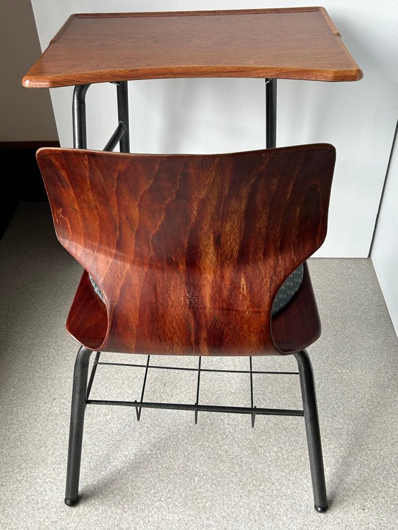 ドイツ ヴィンテージ FLOTOTTOフロトット デスク&チェア 学校 机 椅子