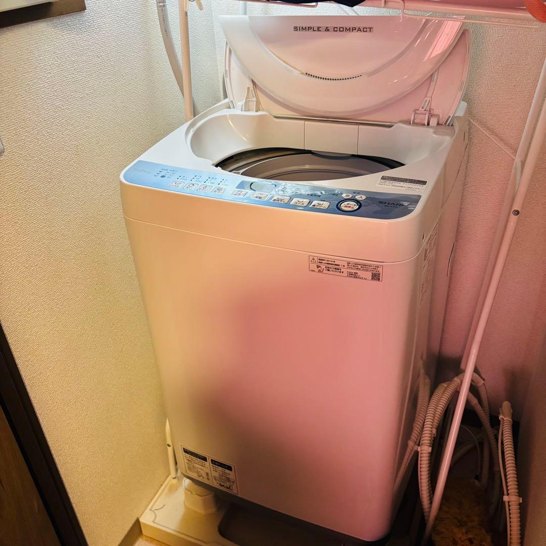 【最終値下げ】SHARP 縦型洗濯機 ES-T711-W 7.0kg