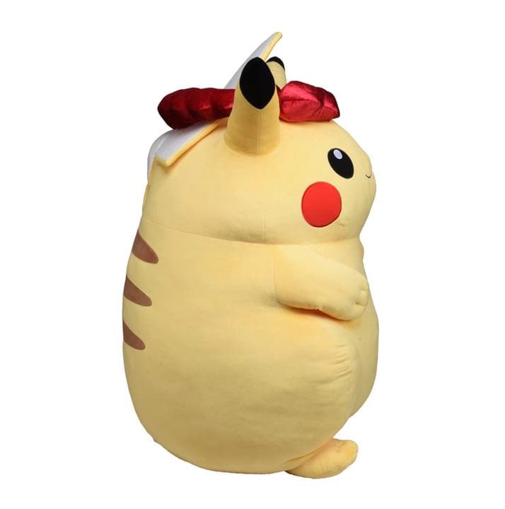 超キョダイピカチュウぬいぐるみ　キョダイマックスのすがた