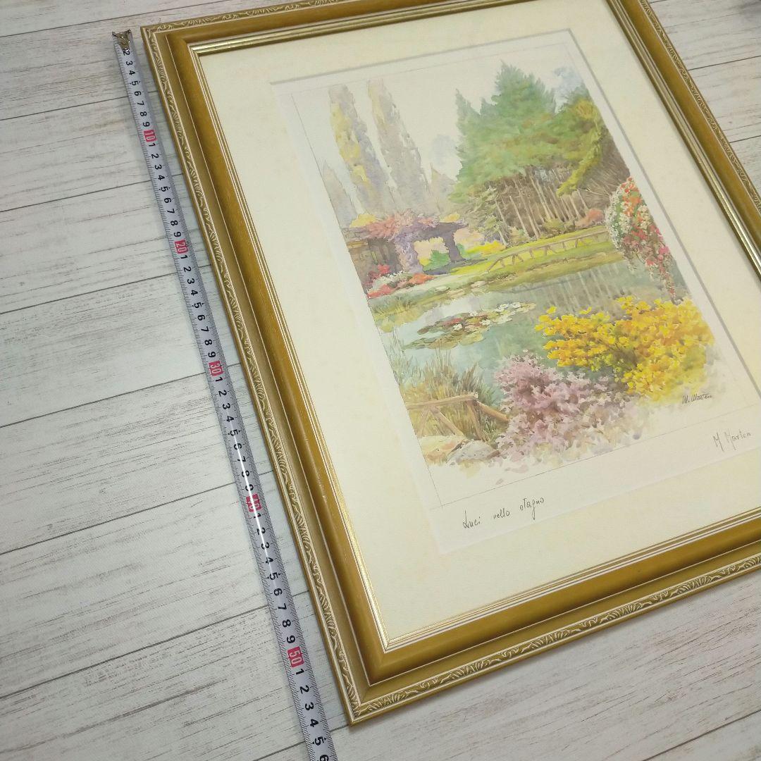 M. Marten, Lights in the Pond　公園　風景画