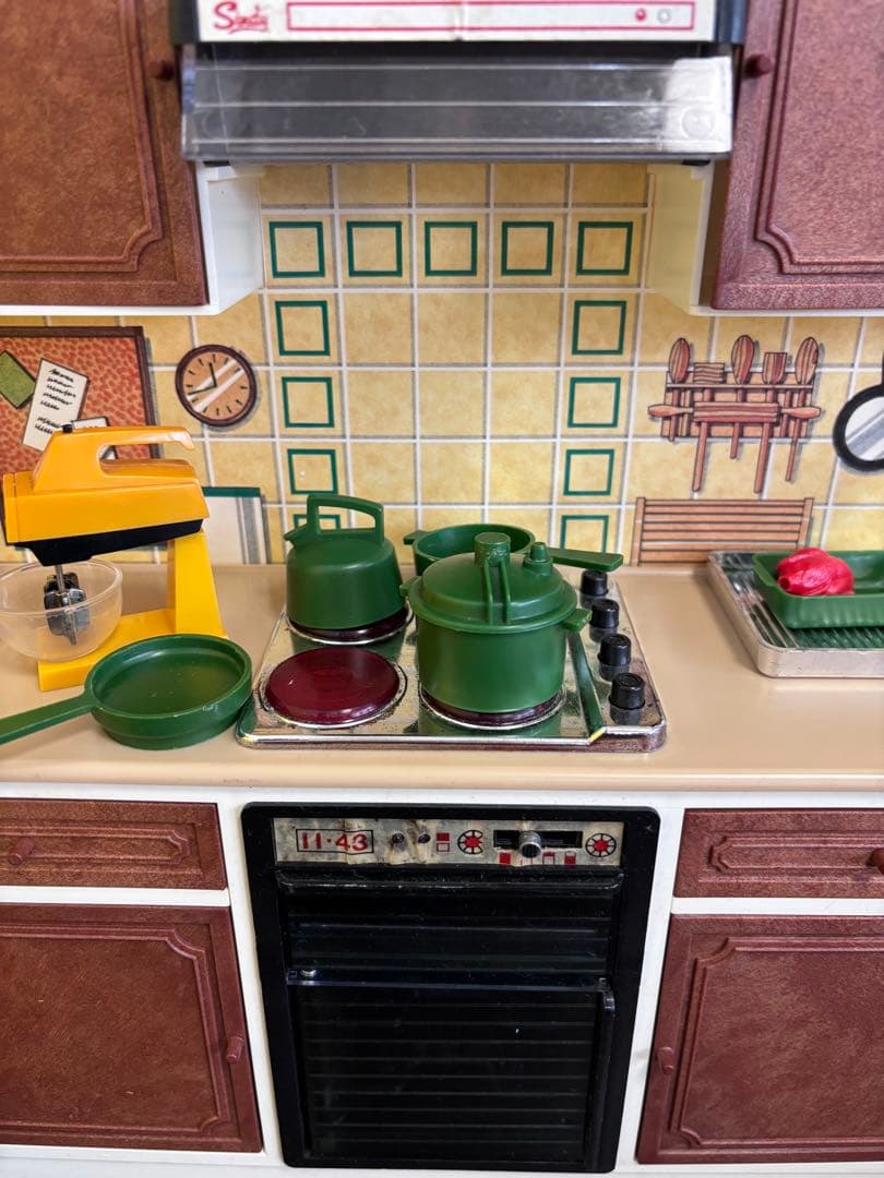 キッチンユニット シンディちゃん ヴィンテージドールハウス家具 1/6