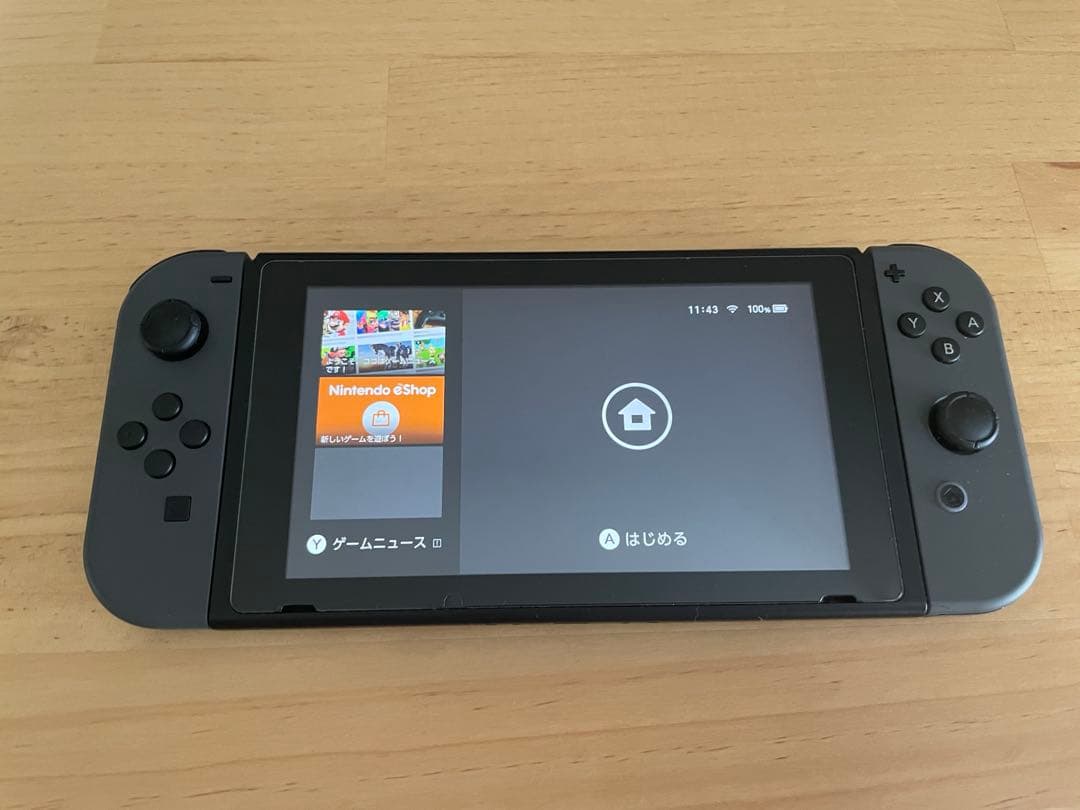 Nintendo Switch 本体 グレー 付属品付き - メルカリ