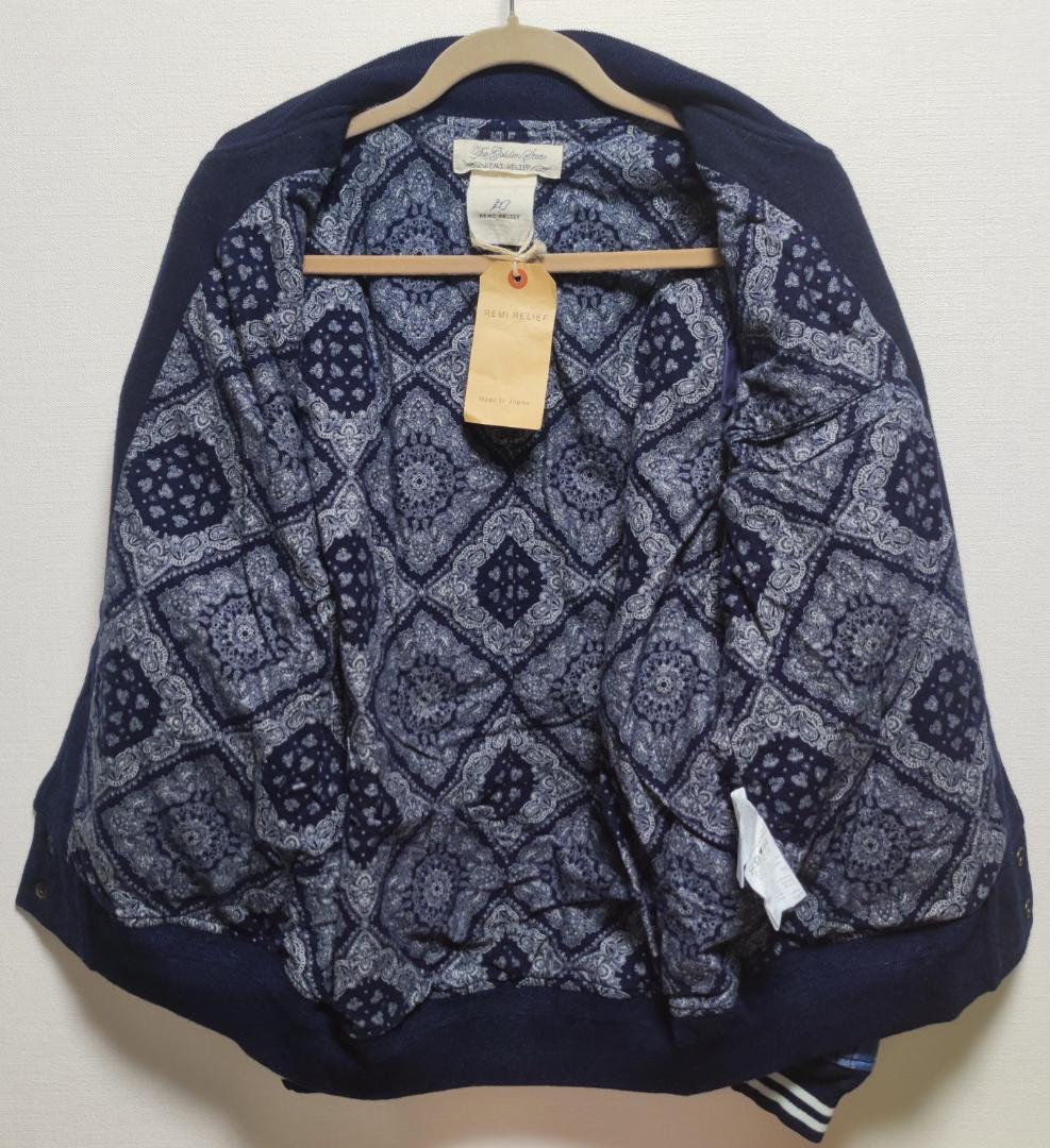 新品】REMI RELIEF INDIGO スカ刺繍 スタジャン スカジャン - メルカリ