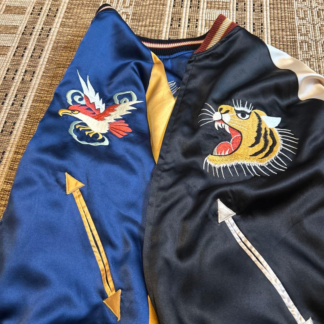 超希少 テーラー東洋 リバーシブル スカジャンM18247 M品番 テキサス虎