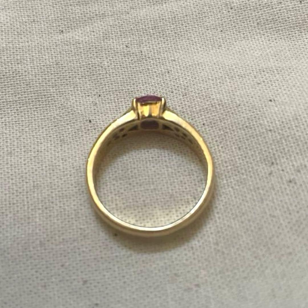 18金】ピンクサファイア ダイヤモンド ゴールドリング 13号 750 - メルカリ
