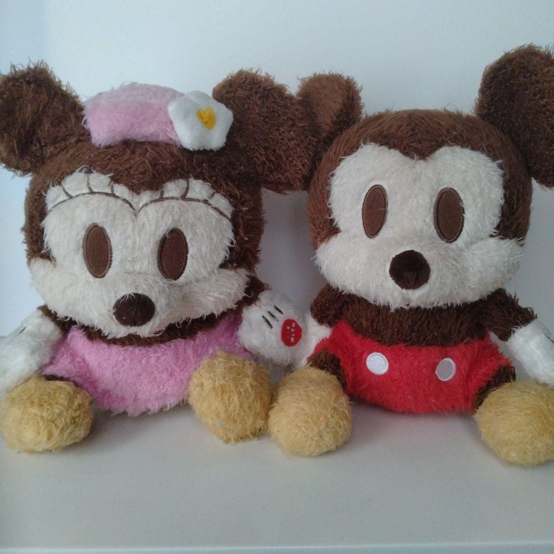 ディズニー　ミッキーマウス　ミニーマウス　メロディー首振りぬいぐるみ【レトロ】 ミッキー ミニー ディズニー メロディ ぬいぐるみ 首ふり 連動 - メルカリ