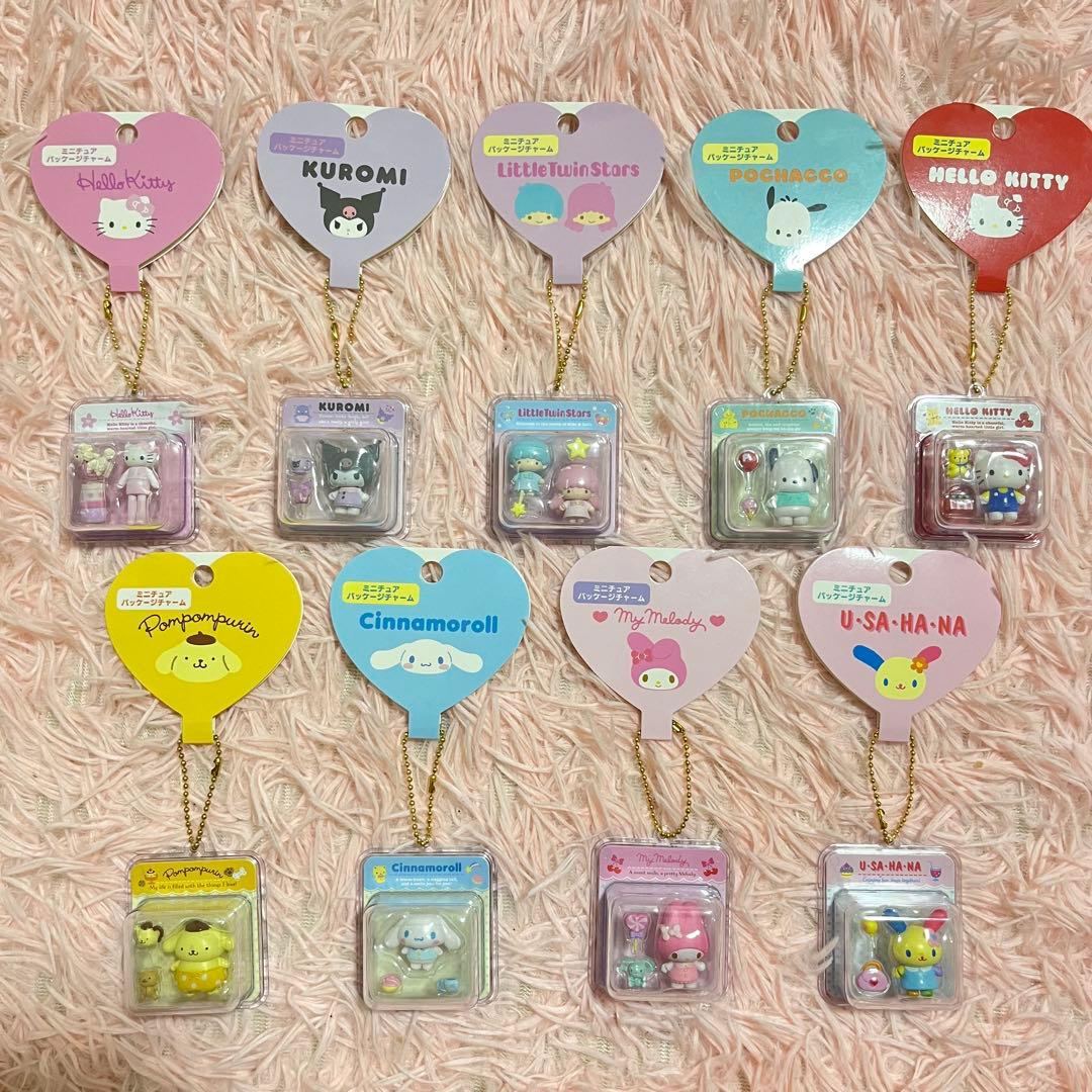 サンリオミニチュアトイシリーズパッケージチャーム 全9種 サンリオキャラクターズ パッケージチャーム&チョコボーロ｜発売日