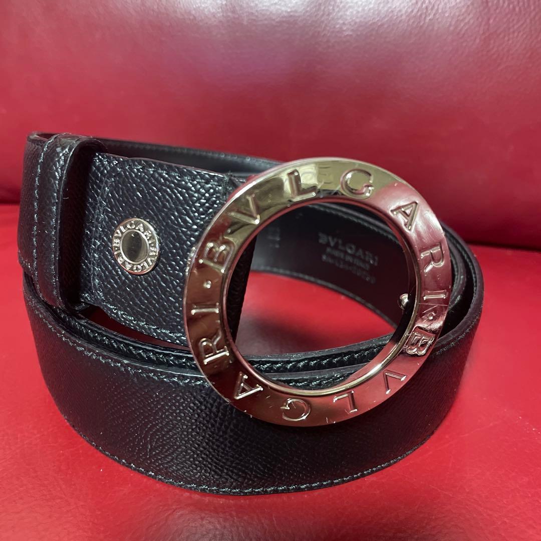 あれくさんどろすBVLGARI ブラック ベルト 110/44 BVLGARI（ブルガリ） 【新品同様・未使用】BVLGARI ベルト 110/44