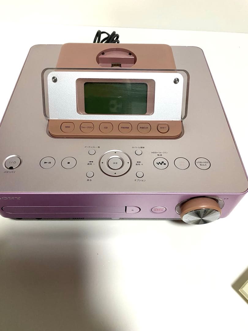 SONY HDD搭載 オーディオシステム HCD-E300HDピンク ソニー - メルカリ