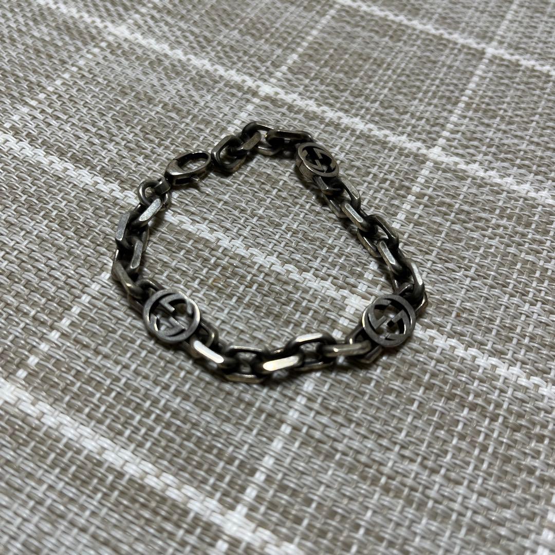 GUCCI ブレスレット インターロッキング シルバー 925 GUCCI（グッチ） ブレスレット INTERLOCKING G インターロッキング