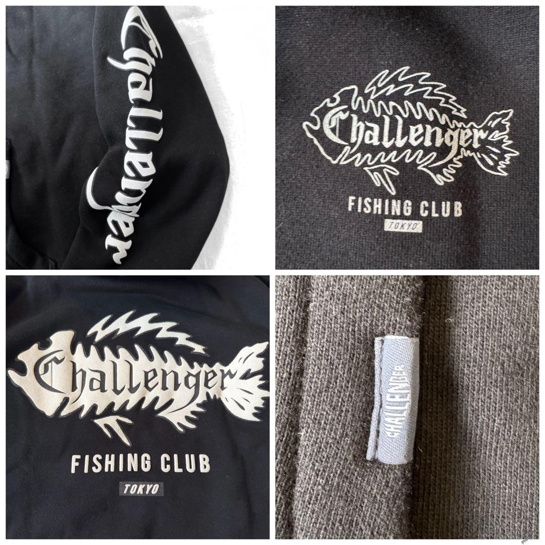 CHALLENGER フィッシングクラブ パーカー フーディ スウェット 裏起毛