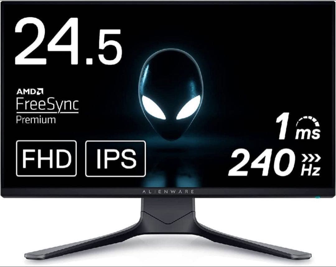Alienware 240hz モニター 24.5インチ Alienware 240Hz Gaming Monitor 24.5 Inch Full HD Monitor with IPS