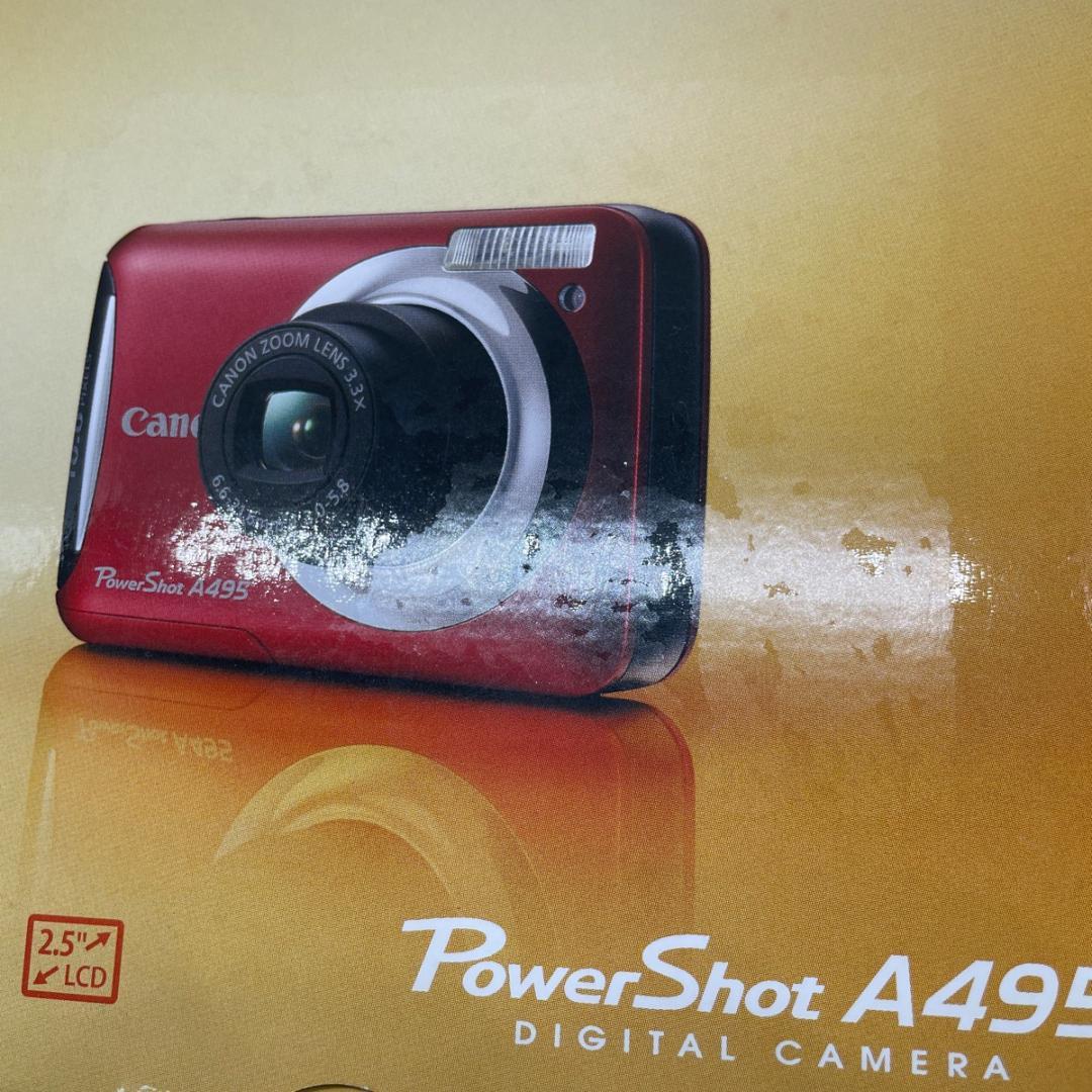 個人出品】Canon Power Shot A495【箱・説明書】単3乾電池の通販はau