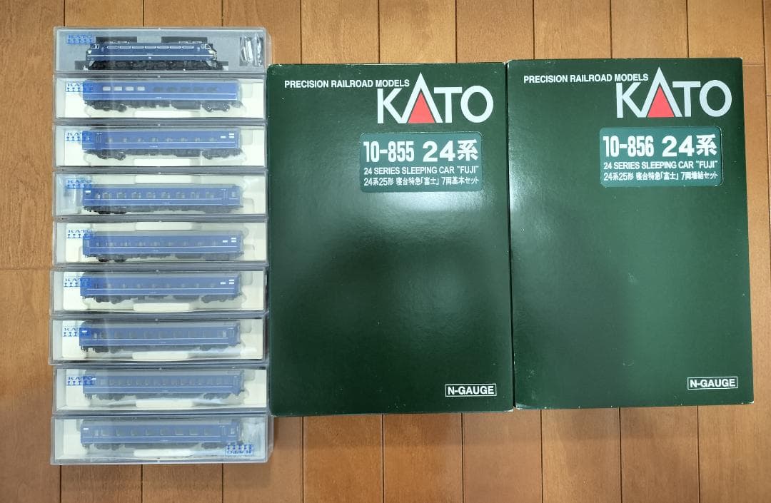 KATO EF66＋10-855、10-856 富士 基本、増設＋他8両 KATO 24系25形寝台特急「富士」 7両基本セット 品番:10-855 #カトー