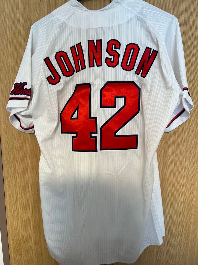 広島東洋カープ直筆サイン入りハイクオリティユニフォームL ジョンソン