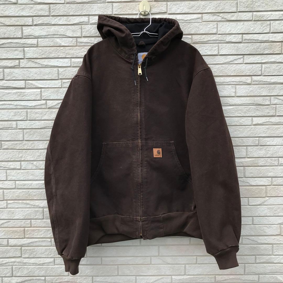 カーハート アクティブジャケット ダークブラウン ダック L J25 DKB