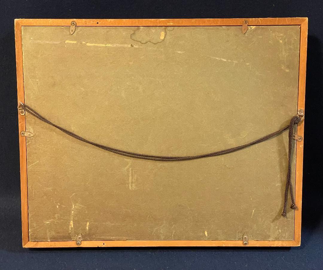 「真作」KARPATY PETERS　風景画　油彩画　額装　サイン有り　F4号