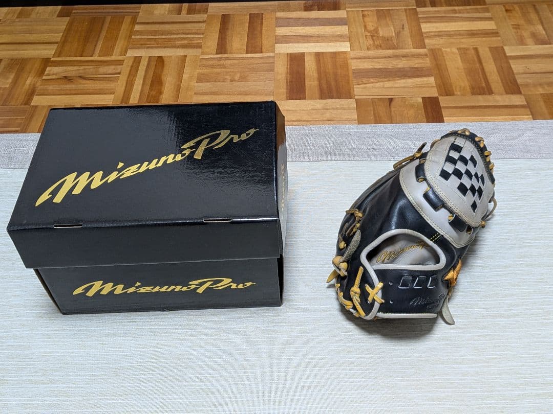 ミズノプロ　波賀ジャパン　店舗別注オーダー中田翔型ファーストミット　化粧箱付き 野球 ミズノ 軟式ファーストミット ミズノプロ オーダーグラブ 中田翔