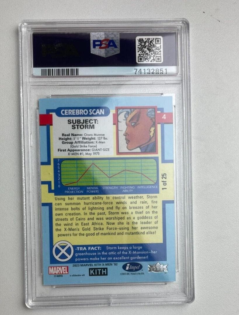 その他 Kith X-Men 97 STORM Asics PSA  CARD 1/25