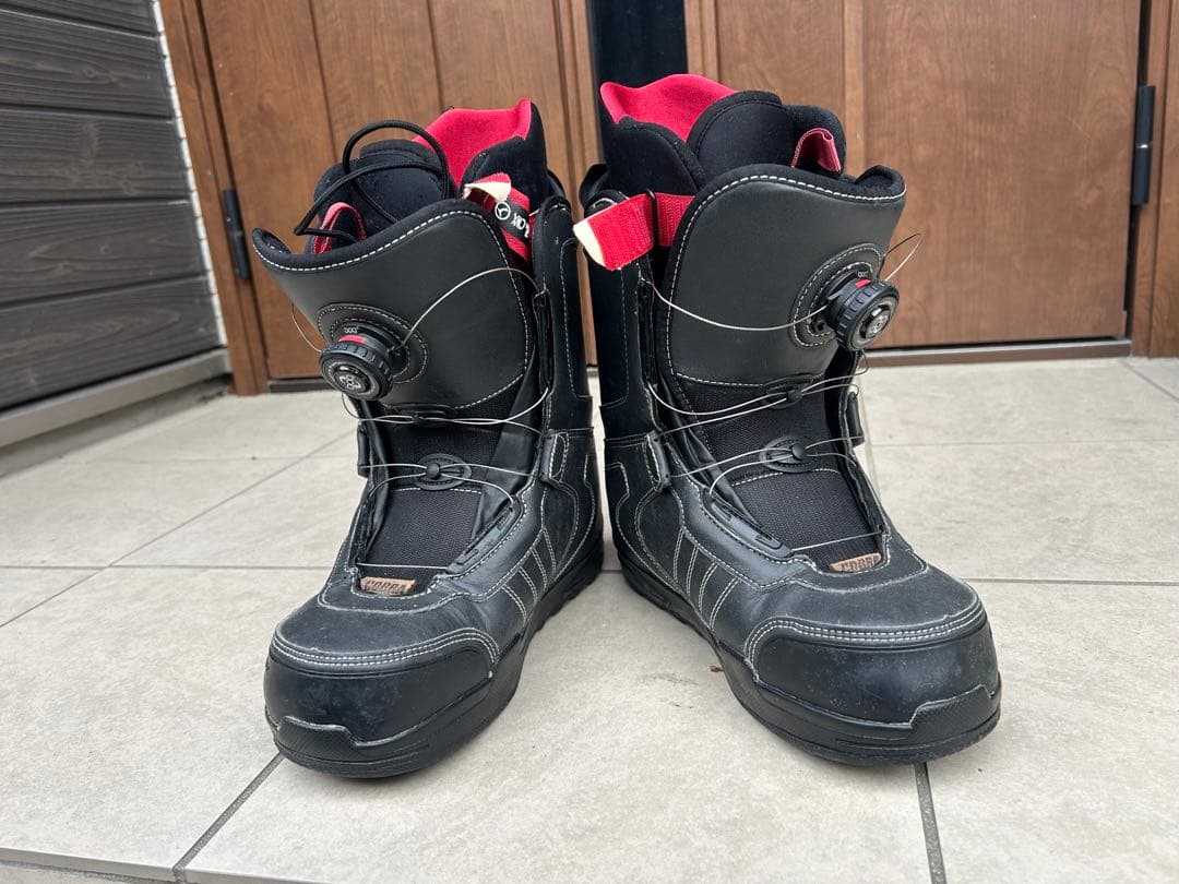 スノーボードブーツ BOAダイヤルシステム 黒/赤 HEAD（ヘッド） 24-25 HEAD ブーツ SCOUT BOA ダイヤル ブーツ メンズ