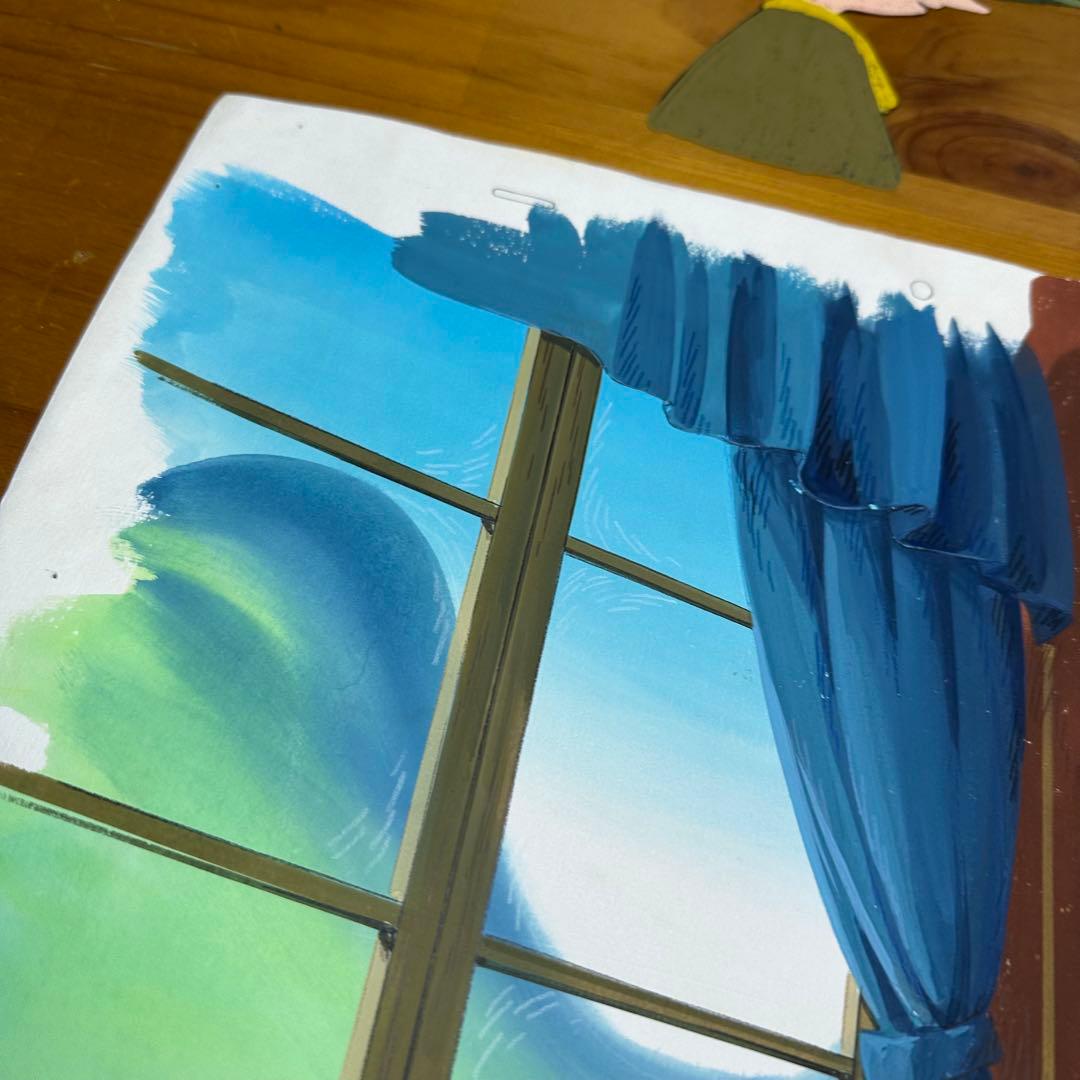 セル画 背景付 楽しいムーミン一家 スナフキン 6046