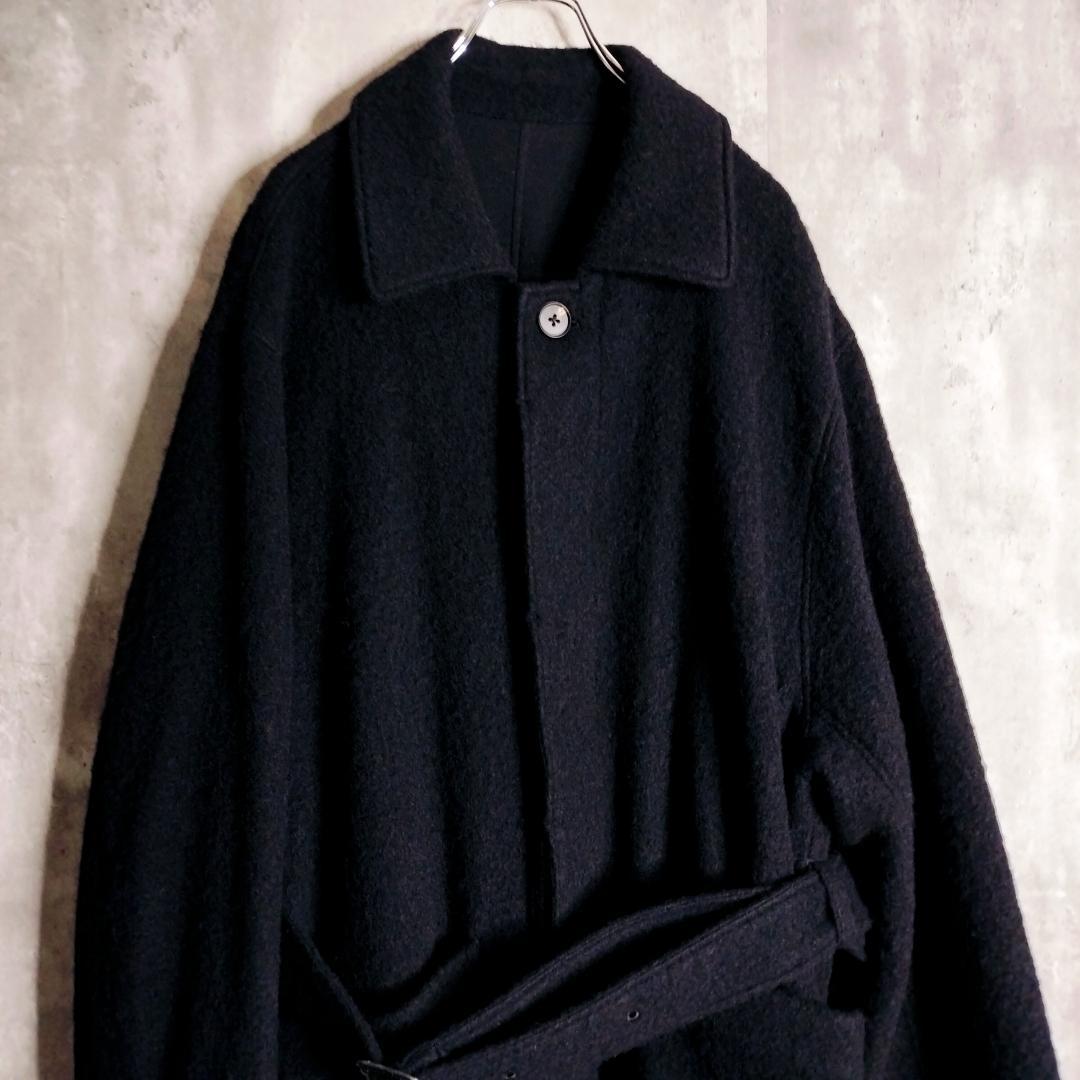 stein OVERSIZED BLANKET COAT チンストラップ ウール