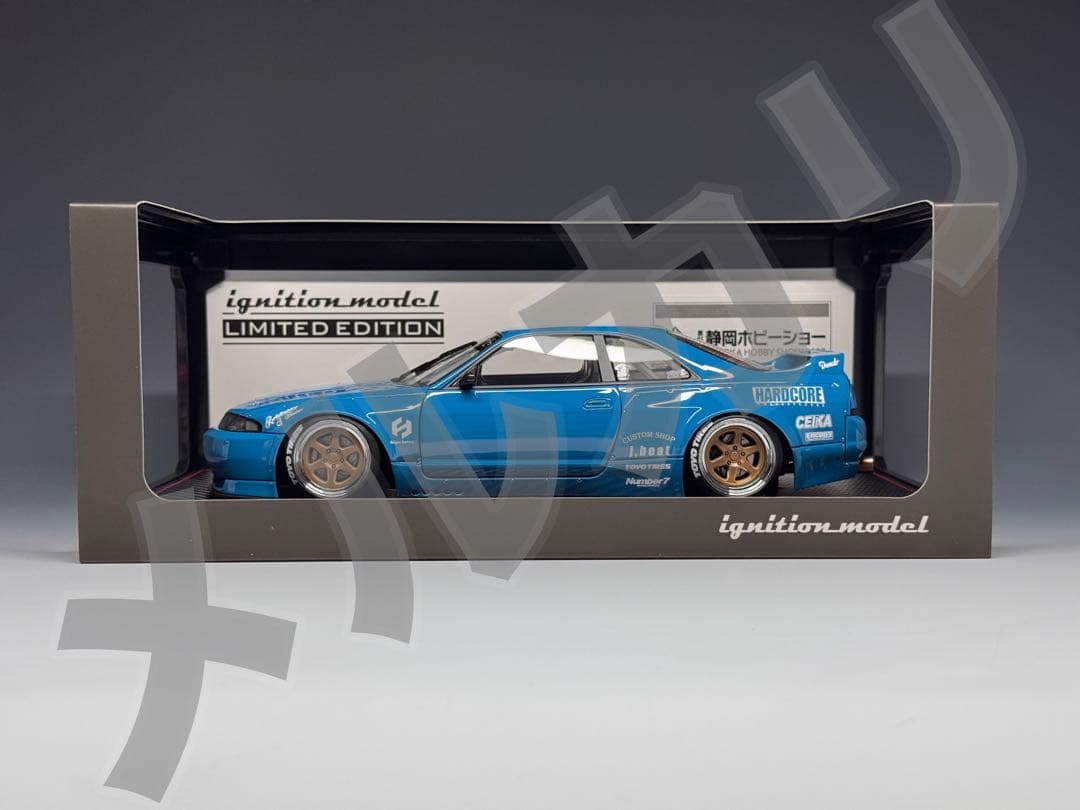 IG 1/18 パンデム GT-R BCNR33 ブルー スケートボード Amazon | イグニッションモデル 1/18 パンデム GT-R (BCNR33) ブルー