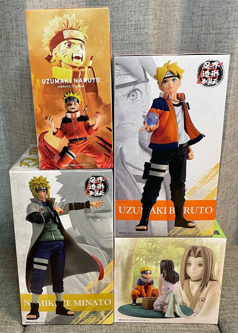 NARUTO フィギュア4個まとめ売り うずまきナルト 波風ミナト 白
