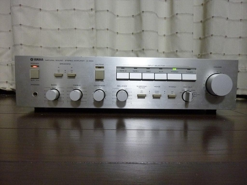 YAMAHA ヤマハ プリメインアンプ A-500 修理済 全機能動作 概美品 YAMAHA ヤマハ プリメインアンプ A-500 修理済 全機能動作 概美品