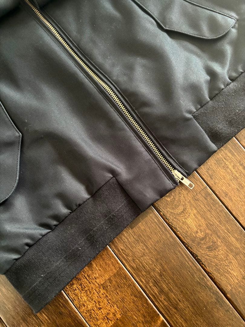 エディフィス/極美品 22AW ハリントンJKT シルバーボタン ブラック L