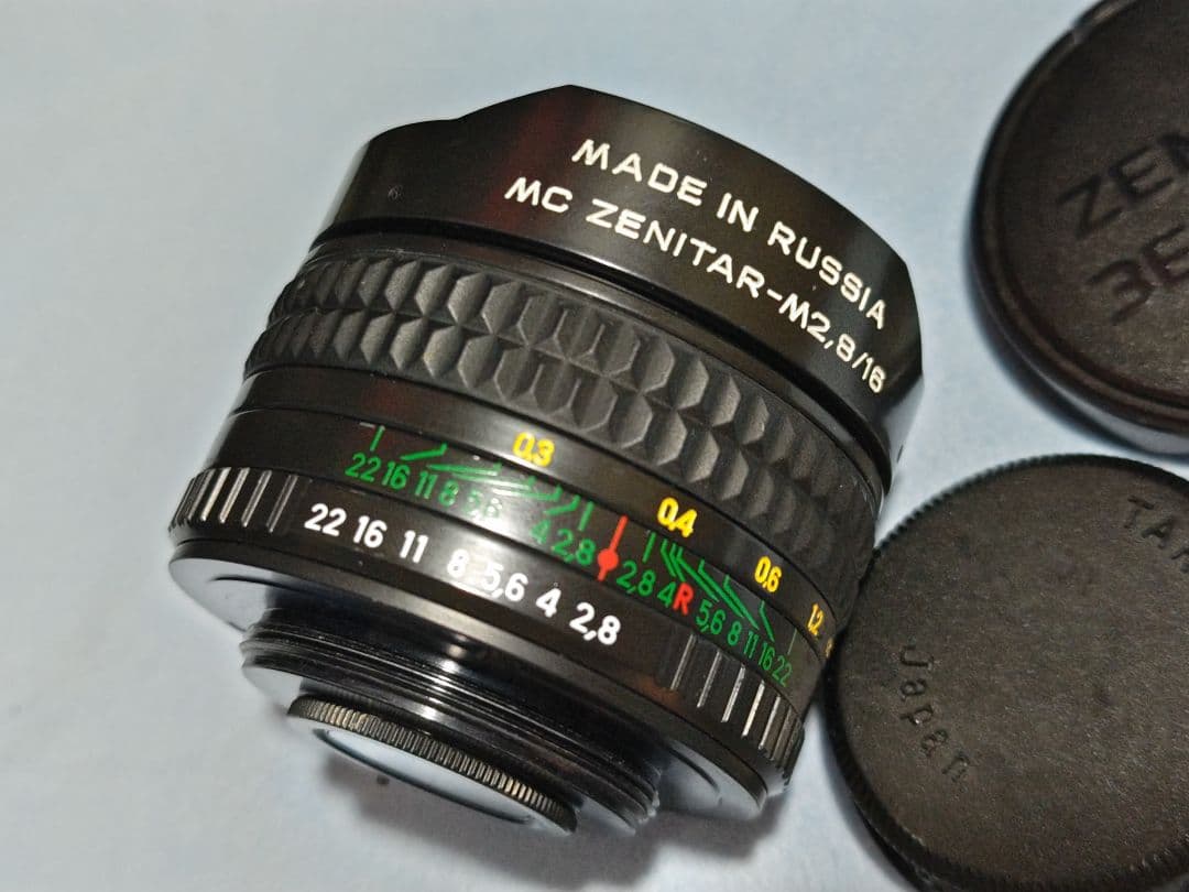MC ZENITAR 16mm F2.8 FISH-EYE M42マウント New Zenitar 16mm f2.8 Fisheye Russian Lens ( M42 Mount ) By Zenit