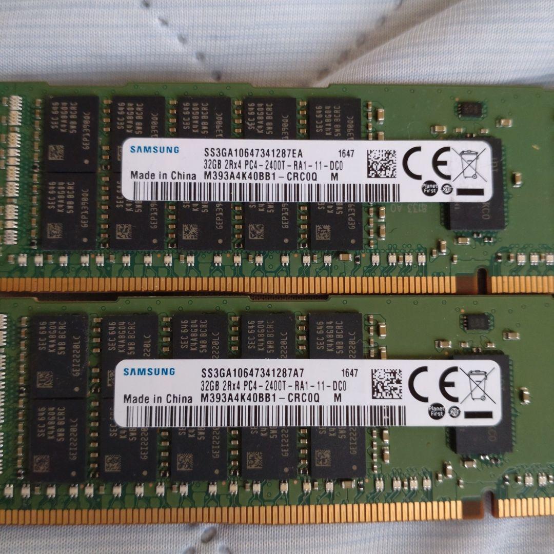 Samsung DDR4 メモリ PC4-2400T32ギガ2枚セット Samsung 32GB (2x16GB) DDR4 2400MHz PC4-19200 (PC4-2400T) CL17