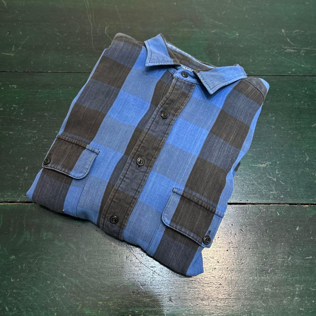 90s ralph lauren ラルフローレン ブロックチェック ネルシャツ - メルカリ