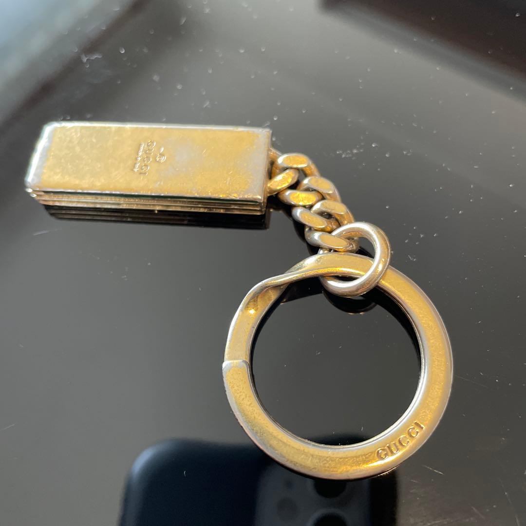 激レア GUCCI KEYRING グッチキーホルダー バッグチャーム ゴールド