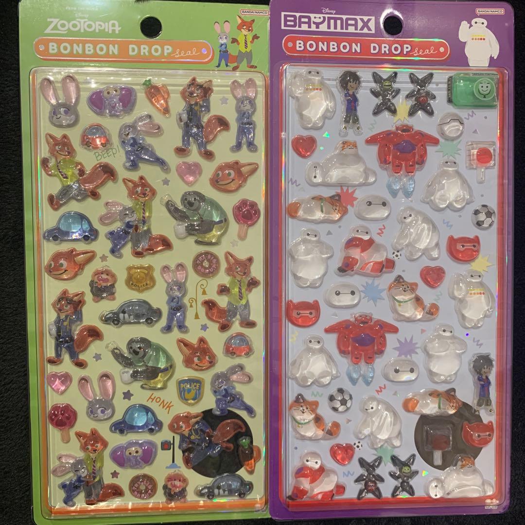 ボンボンドロップシール ディズニー 第二弾 8種 コンプリート 正規品