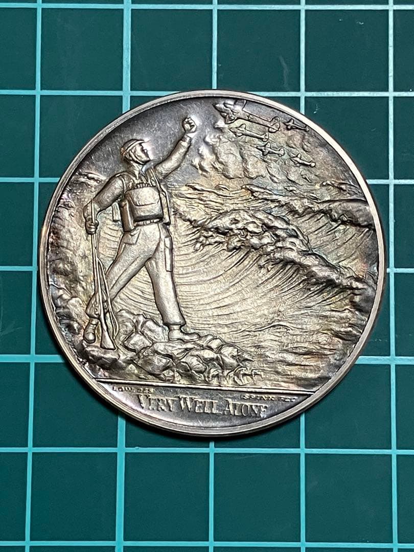 へ*ま様 チャーチル 純銀メダル SV925 28.5g 英国 Spink