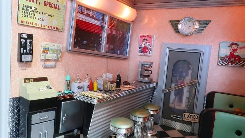 ベティのダイナー 1950s Betty’s DINER ジオラマセット