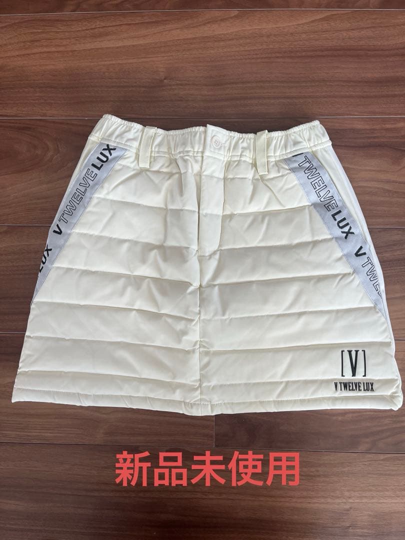 V TWELVE LUX ダウンスカート V12 ゴルフ レディース ダウンジャケット LX SIDE TAPE DOWN JKT