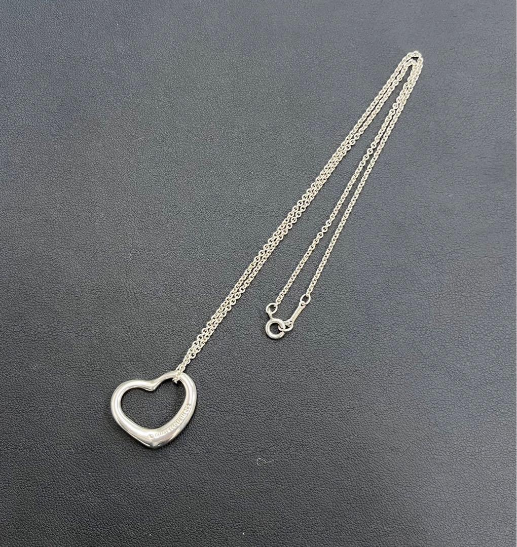 925刻印】ティファニー エルサ・ペレッティ オープンハート ネックレス
