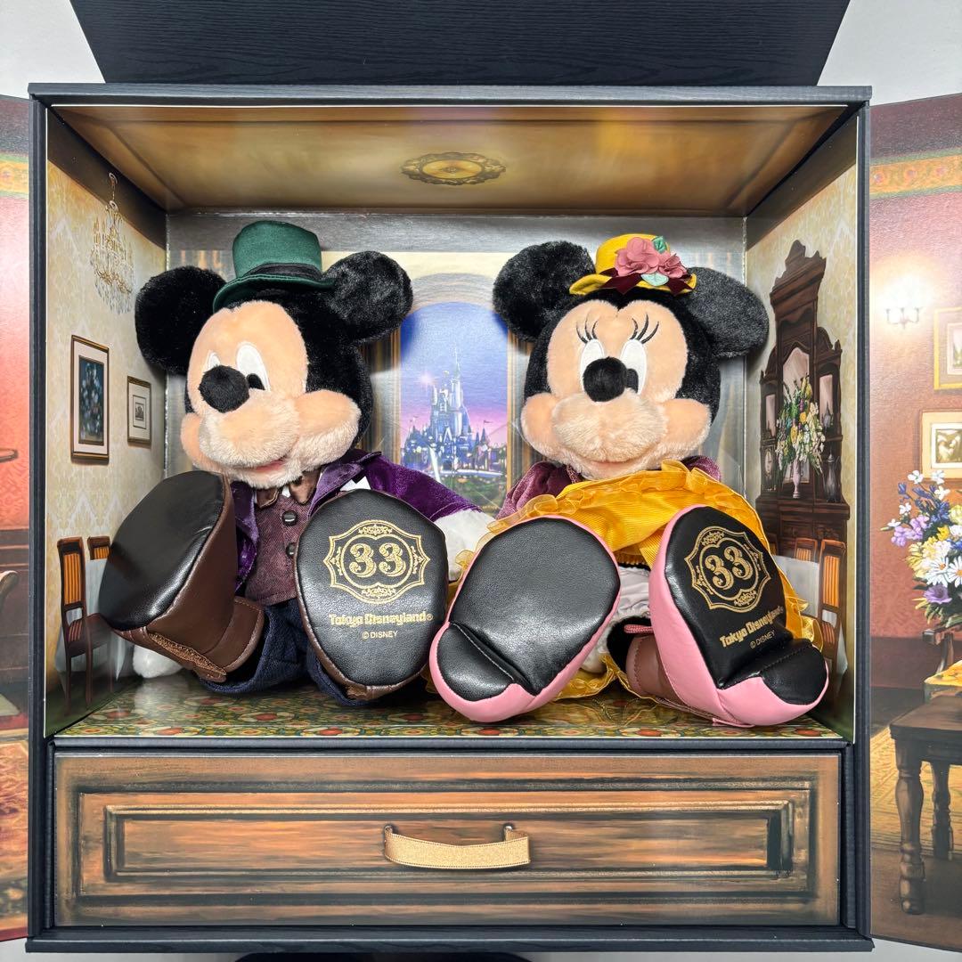 【新品未使用】東京ディズニーランドクラブ33ミッキー&ミニー ぬいぐるみセット