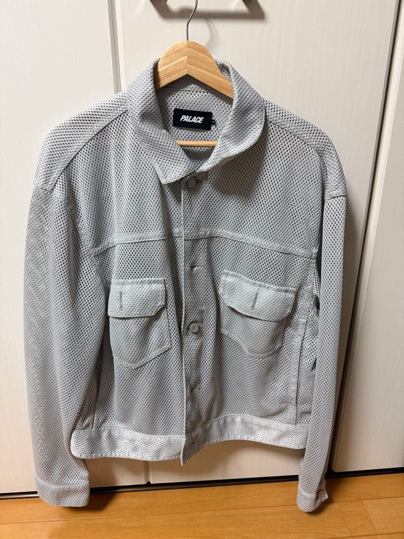 PALACE MESH TRUCKER JACKET CONCRETE GREY - メルカリ