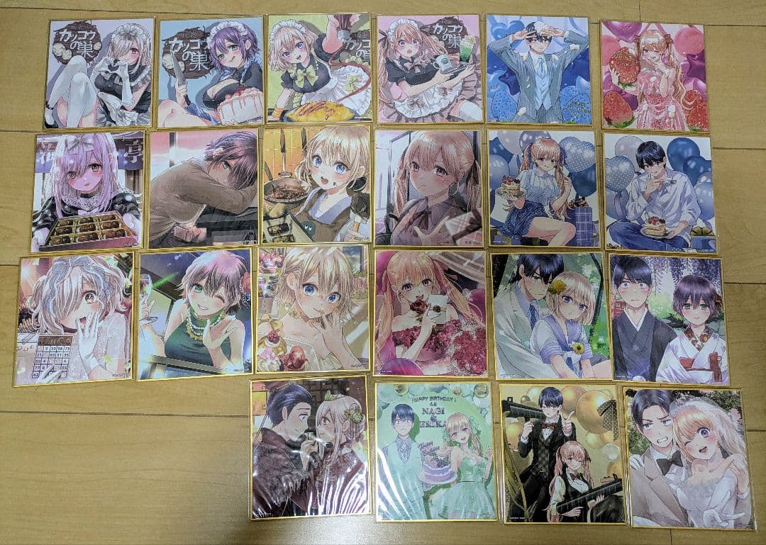 カッコウの許嫁 エリカ&凪 Birthdayくじ 色紙コンプリート