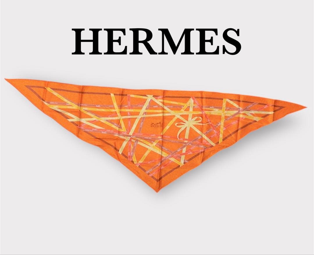 エルメス HERMES ボルディック ポワントゥ 三角スカーフ - メルカリ