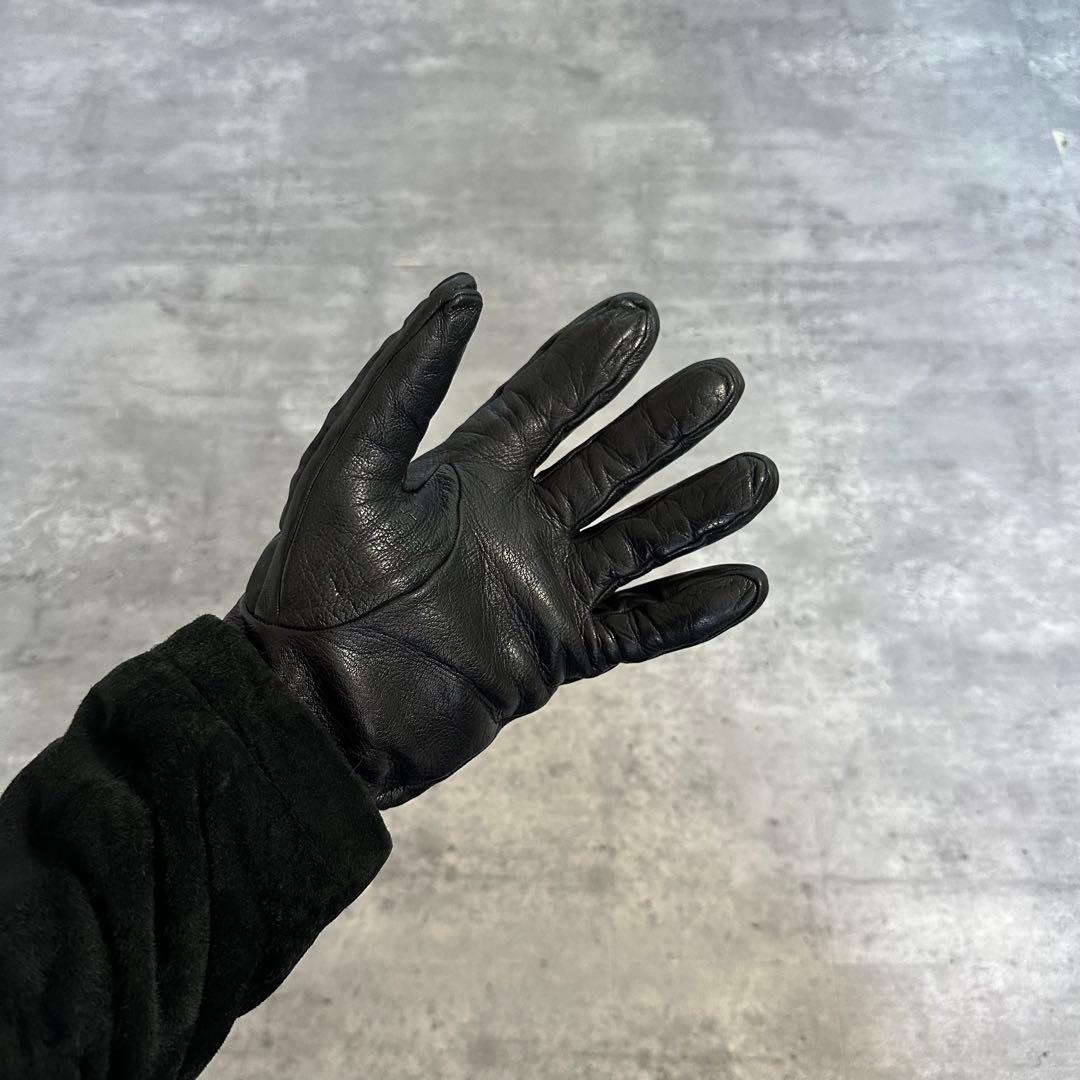 archive 】PRADA カシミヤ100% ラムレザーグローブ 手袋 2025年最新