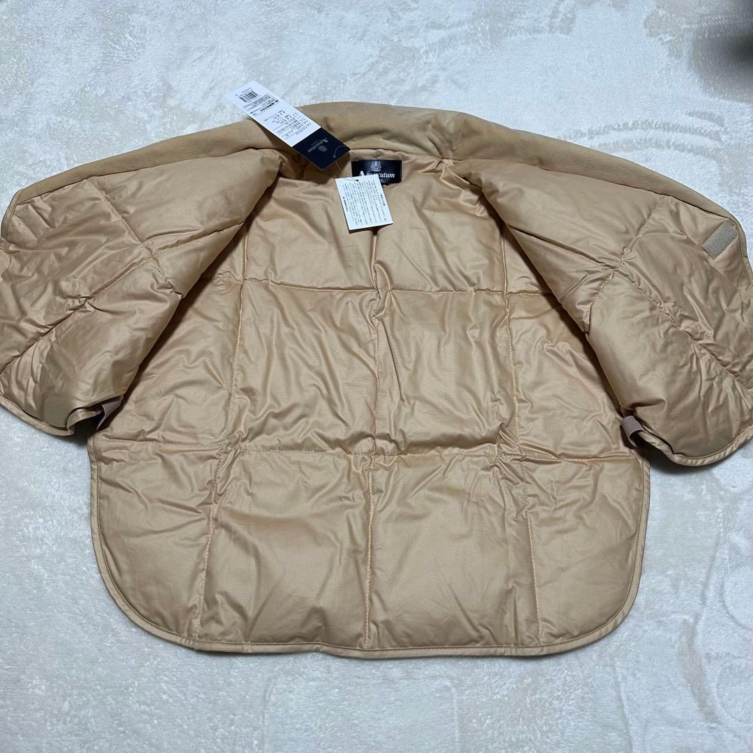 新品未使用品 アクアスキュータム 羽毛ダウン肩当て クラブチェック柄