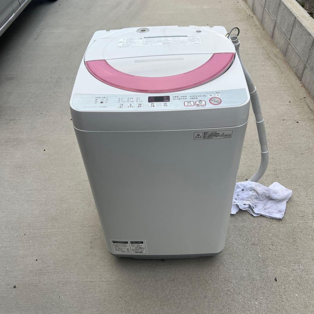 SHARP ES-GE60R 縦型洗濯機本体 SHARP（シャープ） 中古 SB-ESGE60RP 洗濯機 6.0kg SHARP ES-GE60R-P