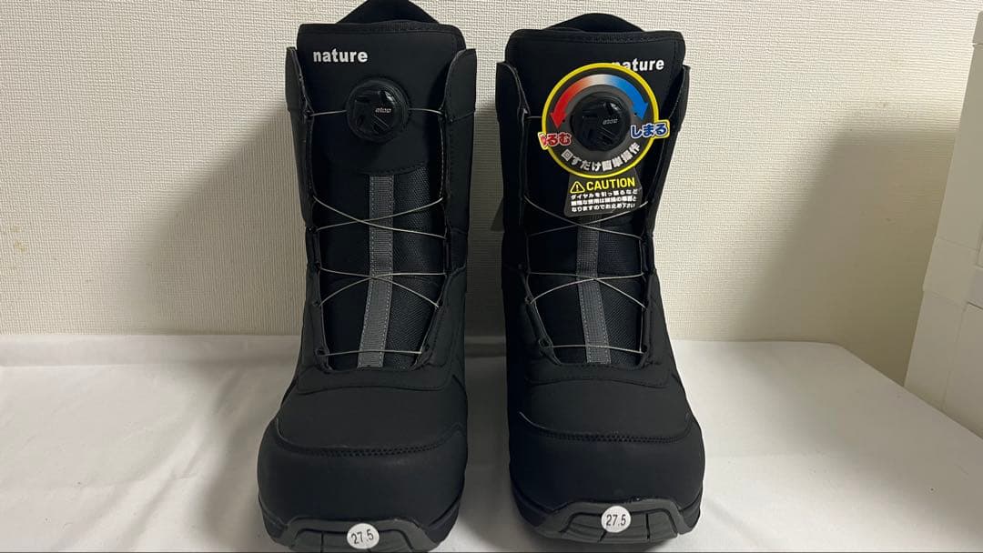 【未使用】ARBN nature NT A-TOP ブラック スノーボードブーツ エアボーン（ARBN）（メンズ）スノーボードブーツ ダイヤル式 23 NT W