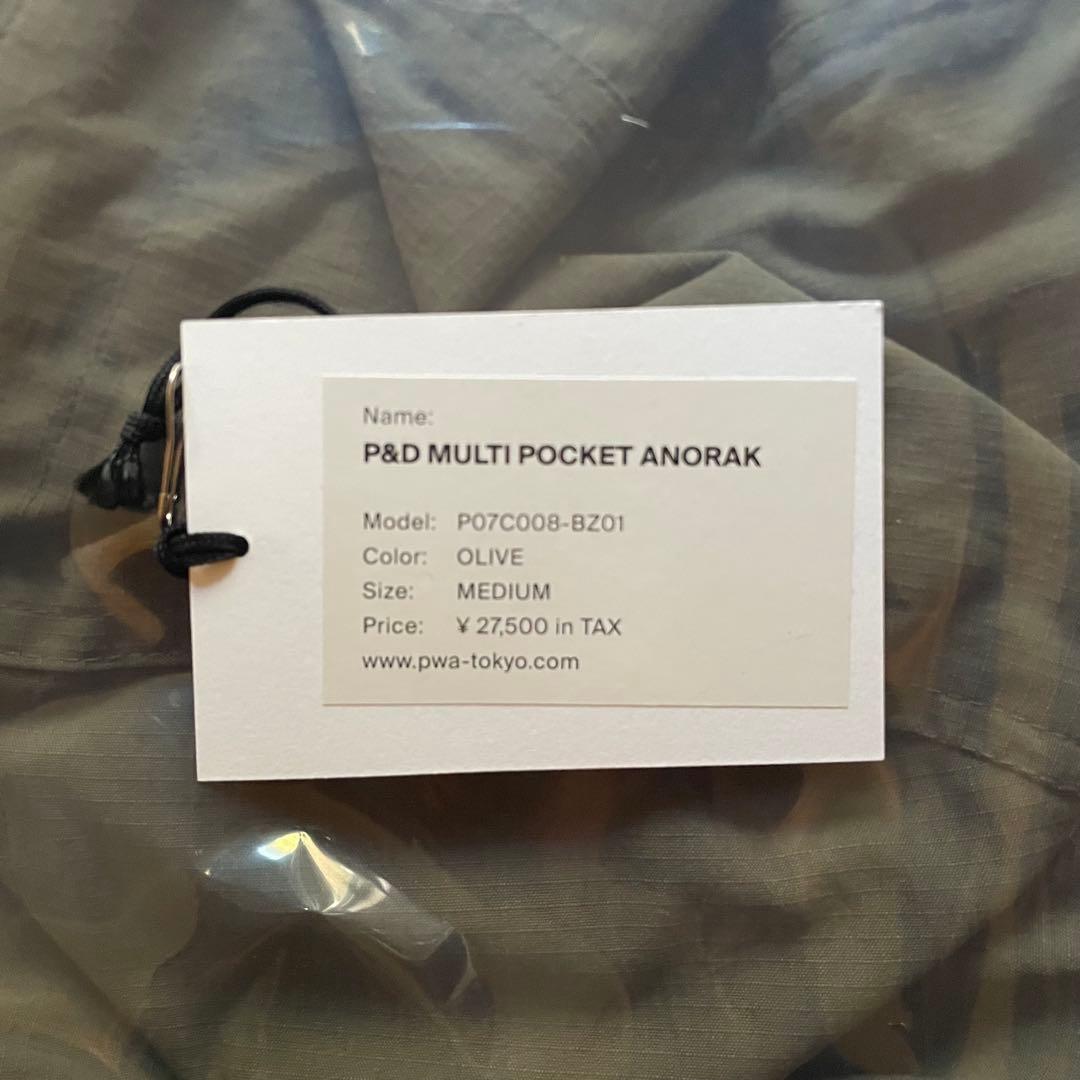 ジャケット・アウター PWA P&D MULTI POCKET ANORAK OLIVE -M-
