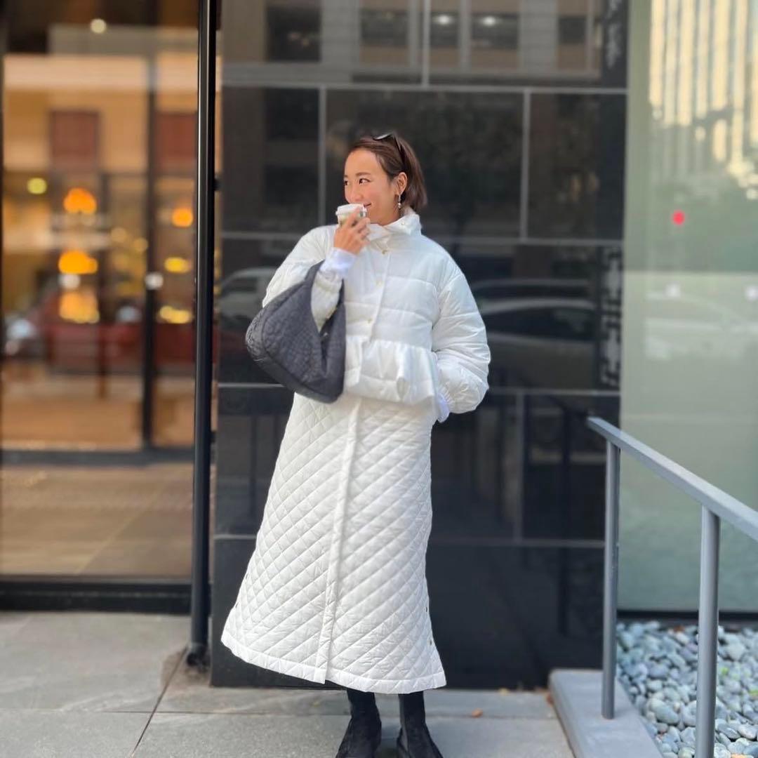 ロージーモンスター ベンチコート ロングコート ホワイト - メルカリ